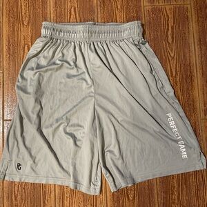 PG Perfect Game Gray Men's Large Shorts
